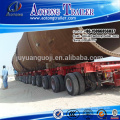 Large Cargo Transportation Hydraulic Modular Trailer with power gooseneck